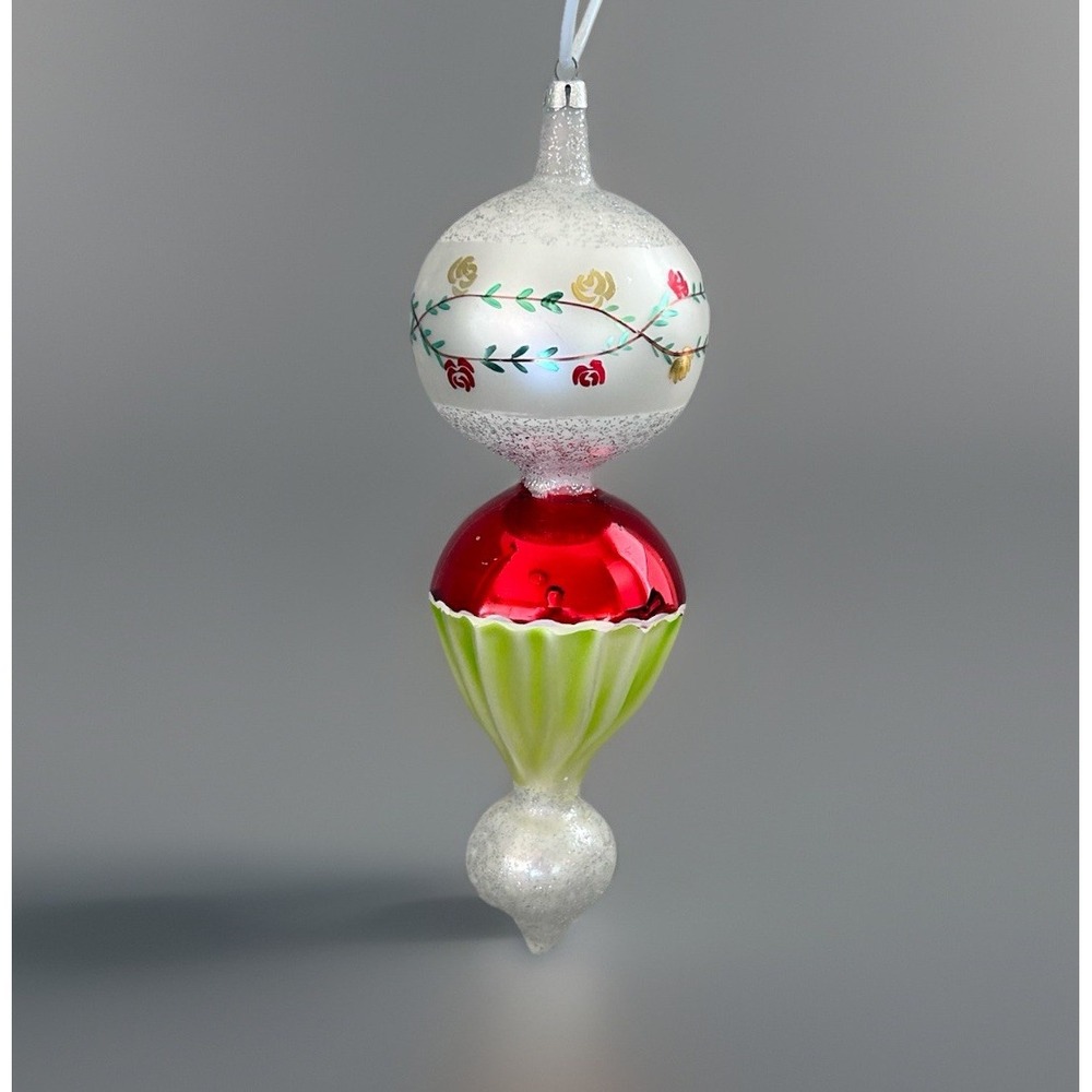Christopher Radko Rosie Lamp Drop Ball 8" Christmas Ornament - RARE Vintage 1990